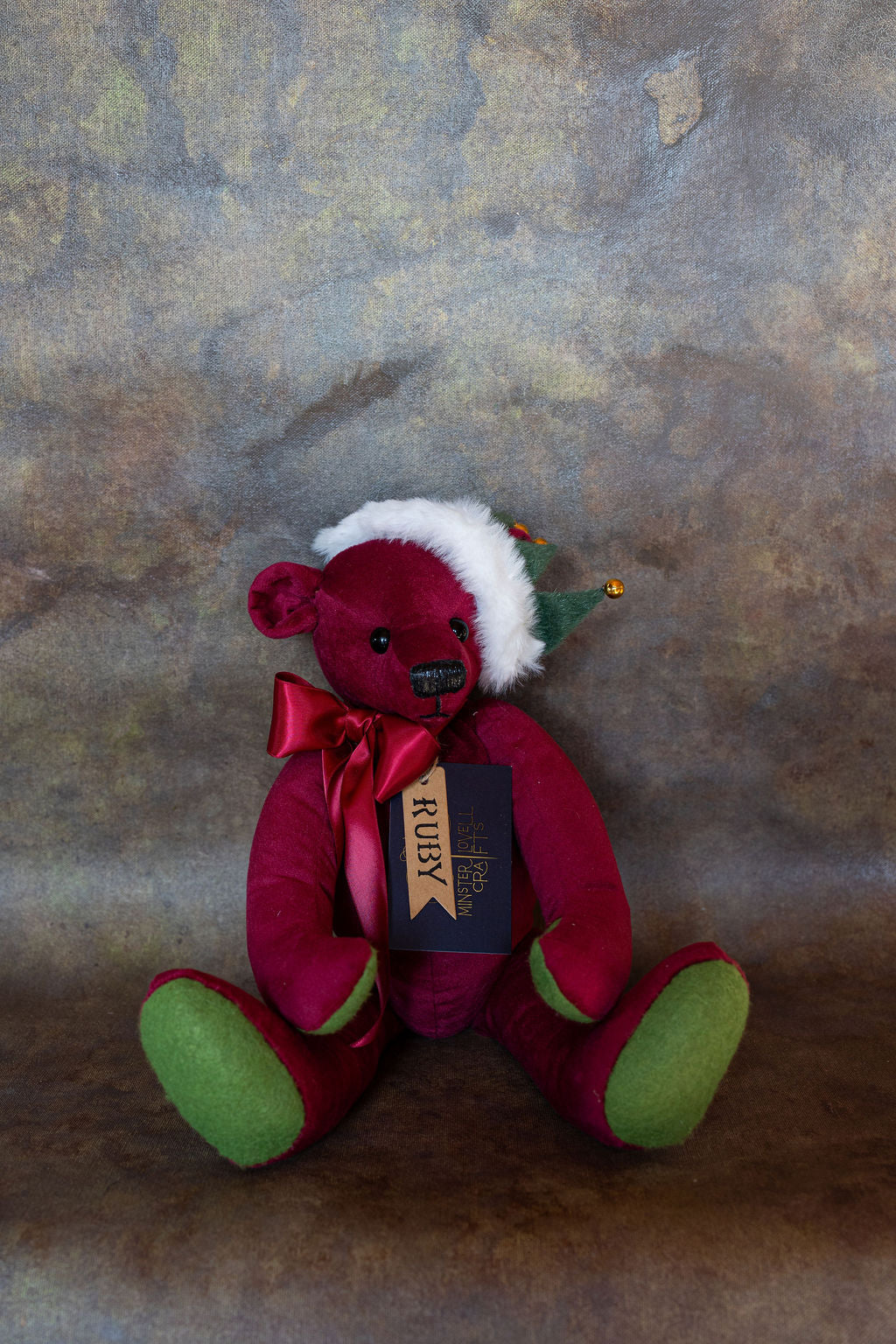 Handmade Heirloom Bear - Ruby